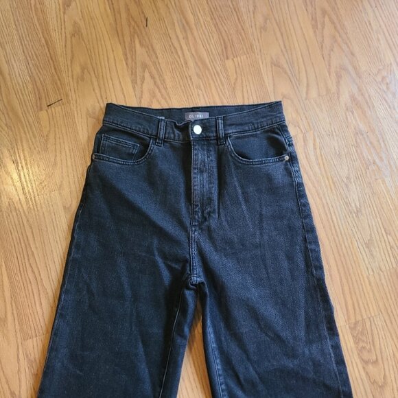 DL 1961 DL VINTAGE HEPBURN WIDE LEG HIGH RISE VINTAGE JEANS CROPPED STRETCH 27 - Picture 3 of 10